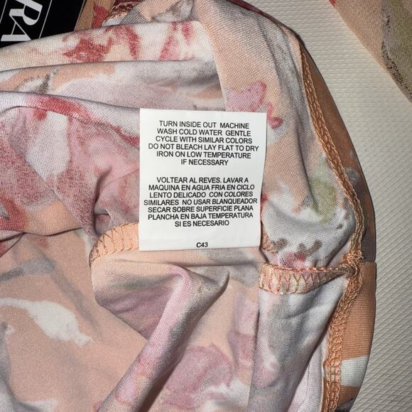 Sara Michelle Pink Floral Blouse - Women's Size Large - Picture 5 of 8